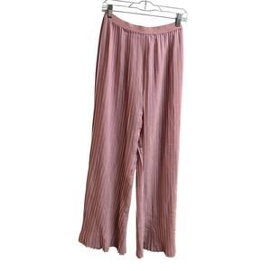 Matilda Jane Heart to Heart Curtain Call Pleated Wide Leg Pants Pink Medium